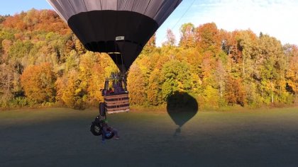 Tandem paragliding D-Bag from hot air balloon