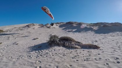 The Danger Dunes!.. Wagga paragliding in Portugal.