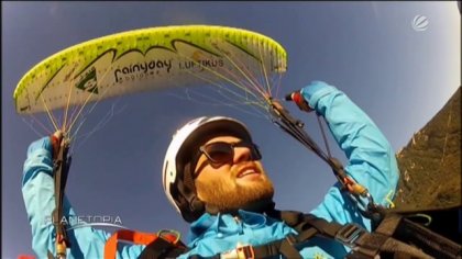 Simon Winkler and Sebastian Kahn at Sat1 Planetopia - Acro Paragliding