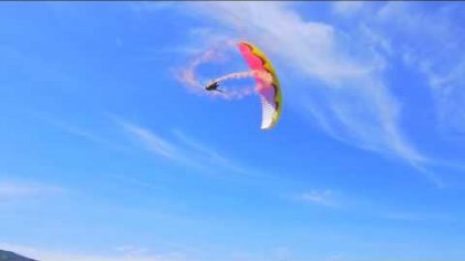 SlowMo Acro Paragliding Action