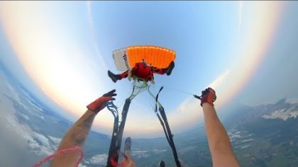 Paragliding Mr Bill D bag from airplane - Full video!