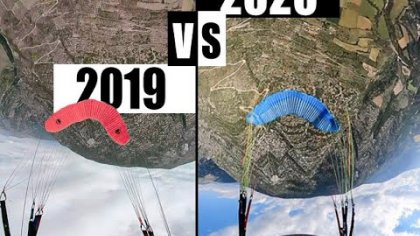 2019 VS 2020 - COMPARING MY RUNS - ACRO PARAGLIDING